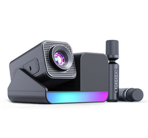 Nuevo Proyector de Micrófono de Karaoke HD Tres en Uno HT36 PRO, Micrófono Dual, Cine en Casa CRT - Product Image 1