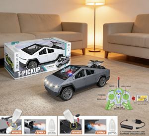 Télécommande de simulation Tesla Cyber Pickup DEFA 27 MHz 1:16 avec démonstration à six voies, un bouton, double pulvérisation <span class=keywords><strong>et</strong></span> éclairage des vitres - Product Image 3