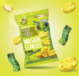 ขนมเอเชียขนมไทยนำเข้าอาหารพิเศษกรอบข้าวเกรียบขนมลำลองซีเรียล60กรัม - Product Image 3