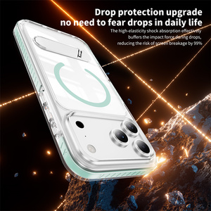 Étui de téléphone magnétique, coque de protection anti-empreintes digitales et anti-chute, étui de téléphone transparent multi-couleurs résistant aux chocs pour MOTO <span class=keywords><strong>G</strong></span> Stylus - Product Image 4