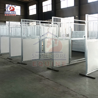 Abri à chevaux d'occasion pvc étable construction d'étable stalles temporaires pour chevaux