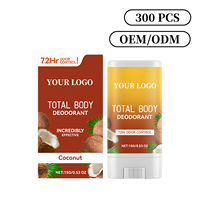 Déodorant en stick à l'huile de coco personnalisé en usine, céramide, anti-transpirant longue durée 72h, soin corporel blanchissant, vente chaude