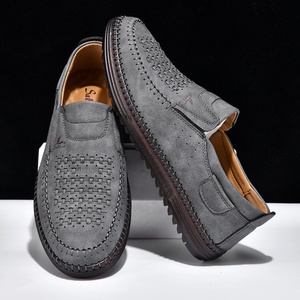 Nouvelles <span class=keywords><strong>Chaussures</strong></span> Décontractées pour Hommes en Cuir PU 2026 – Baskets Tendance à Enfiler, Mocassins d'Été Respirants en Maille, <span class=keywords><strong>Chaussures</strong></span> Plates de Conduite pour Hommes - Product Image 1