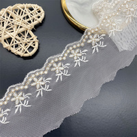 Robe en Dacron pour femmes fil d'or brodé jupe en dentelle bicolore accessoires de broderie Soluble dans l'eau pour vêtements chaussures sacs