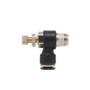 Conector Neumático Rápido Yixing SL8-02, Válvula de Estrangulación, Recubrimiento de Cobre y Níquel, Plástico, Diámetro de Tubo de 4 mm - Product Image 2