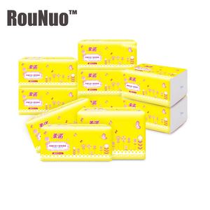 Rounuo OEM tejido facial del fabricante de China 100% de pulpa de madera de paquete - Product Image 4