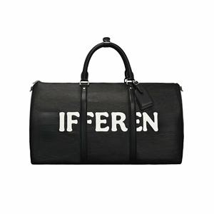 Bolsa de lona de viaje de fin de semana de cuero genuino grande personalizada, bolsas de equipaje deportivo para gimnasio para hombres - Product Image 2