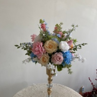 Boule de fleurs artificielles, plusieurs couleurs disponibles, boule florale rose, centre de table de mariage pour événements et décoration intérieure