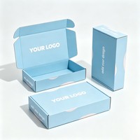 Boîtes en papier personnalisées en gros pour cadeaux et vêtements, boîte en carton ondulé pliable avec logo, boîte d'expédition empilable