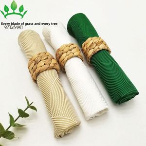 Factory-direct Sale Hand-woven Modern Minimalist Style Napkin Rings <b>Clips</b> Hotel Use - Product Image 1