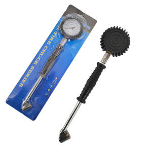 Nouvel outil de gonflage à double tête avec poignée courbée et manomètre haute pression pour un gonflage efficace - Product Image 1