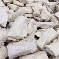 Friandise pour animaux de compagnie en forme de colonne vertébrale de lapin lyophilisée, 100% naturelle, sans additif, pour chiens et chats, à mâcher, vente en gros d'usine, support OEM, marque privée