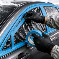 Ruban de masquage automobile pour peinture automobile, résistant à la chaleur et aux UV, imperméable et sans résidus