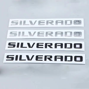 Entrega de Fábrica Emblema de <span class=keywords><strong>Logo</strong></span> Trasero 3D/<span class=keywords><strong>4D</strong></span>/5D para Coche Silverado de Plástico ABS Galvanizado y Calcomanías para Auto - Product Image 2