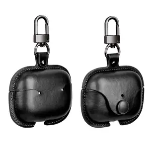 Funda de cuero de lujo para auriculares para Airpods 1 2 3 Pro, accesorios de negocios a prueba de golpes para Airpods Pro 2