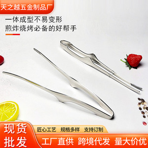 TZY Stainless Steel Food Clips Anti Slip Heat Resistant BBQ Meat Steak Clips For Outdoor Cooking And Buffet Use - Product Image 5