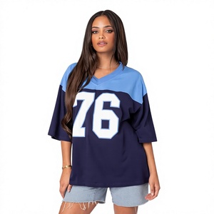 Wholesale Women's Oversized Casual <b>T</b> <b>Shirt</b> Cotton Polyester Streetwear Tee Custom Logo Private Label Clothing Manufacturer - Product Image 1