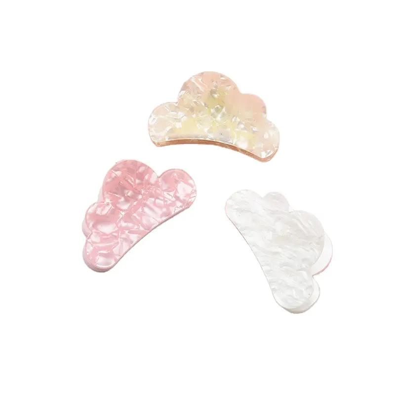 Hot selling Women hair Accessories Marbling Color Acetate Jaw hair Grasp Cloud Hair Claw Clips