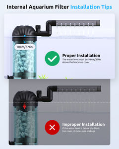 SEAOURA SR-701L 수족관 필터 생화학 여과 강력한 펌프 잠수정 내부 어항 필터 대형 탱크 연못 - Product Image 5