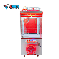 Machine à poupées LED colorée, armoire brillante, jeu de récompenses pour parc d'attractions, à pièces, pour enfants, en plastique, 1 pièce, anglais