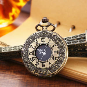 Fabrika toptan sıcak rahat ucuz antika roma kuvars cep saatler moda kapaklı holnecklace kolye saatler - Product Image 1