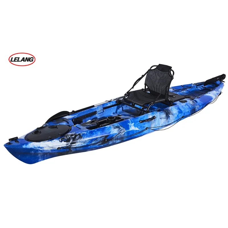 Rotational plastic canoeing for single use only suitable for outdoor activities fishing material solid anti-skid