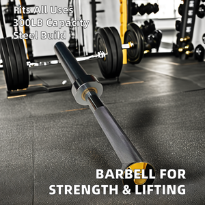 1.5M 9KG Steel <strong>Barbell</strong> in 4ft 5ft 6ft Sizes for Home Fitness Strength Training Weightlifting - Product Image 2