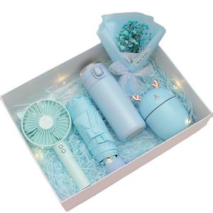 4 in 1 Set <span class=keywords><strong>regalo</strong></span> promozionale aziendale ventilatore elettrico, umidificatore, ombrello, tazza di Thermos <span class=keywords><strong>idee</strong></span> <span class=keywords><strong>regalo</strong></span> Creative <span class=keywords><strong>per</strong></span> le donne ragazza unisex <span class=keywords><strong>regalo</strong></span> di natale set <span class=keywords><strong>per</strong></span> ex - Product Image 1