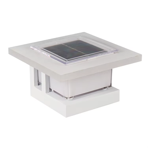 ไฟขนาด2.5x2.5นิ้วโพลีโทนกันน้ำกลางแจ้ง IP65สวนแบบวิลล่าแบบเรียบง่ายโคมไฟเสาพลังงานแสงอาทิตย์ LED พลังงานแบตเตอรี่ได้รับการรับรองจาก ROHS - Product Image 1