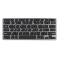 Ventas calientes Teclado inalámbrico portátil delgado para Mac PC Phone Pad IOS Android Windows