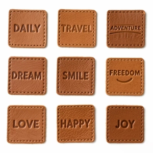 Parches <span class=keywords><strong>de</strong></span> cuero <span class=keywords><strong>de</strong></span> PU personalizados para ropa Logotipo <span class=keywords><strong>de</strong></span> costura en relieve Etiqueta Forma <span class=keywords><strong>de</strong></span> rollo - Product Image 3