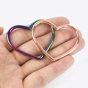 Phụ Kiện Túi Hình Trái Tim Meetee BF828 40Mm, Khóa Trái Tim Hình Quả Đào, Vòng Tròn, Móc Hành Lý Kết Nối Phần Cứng - Product Image 6