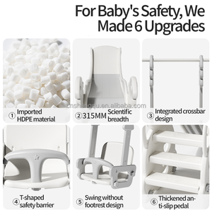 Ensemble de balançoires et toboggan pour enfants VSUCH, pour l'intérieur et l'extérieur, pour les jardins, les parcs sportifs, les écoles, les maternelles et les centres commerciaux - Product Image 2