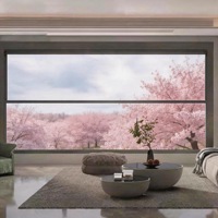 Ventanas Corredizas Retráctiles Verticales de Aluminio para Construcción de Viviendas de Diseño Moderno, Ventanas de Doble Acristalamiento con Elevación Eléctrica