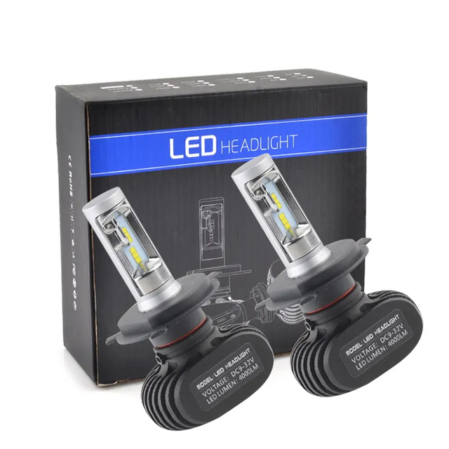 Mini Led Projector Headlight Auto Lighting System S1 Csp Car Led 9005 9006 H1 H4 H7 H11 35w 3200lm 3000k-15000k Led Headlight