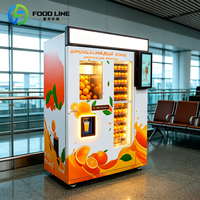 Distributeur automatique de gobelets, boîte de collecte des déchets, machine à jus d'orange fraîchement pressé