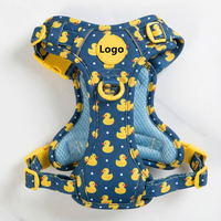 Harness Anjing Taktis Desainer Lucu Anti Tarik, Dapat Dibalik, Custom Per Grosir, untuk Anjing Besar dan Sedang