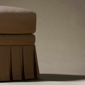 Banc d'appoint de designer <span class=keywords><strong>français</strong></span> pour salon et couloir, ottoman rembourré avec jupe, pouf écologique pour hôtel et école, repose-pieds <span class=keywords><strong>à</strong></span> <span class=keywords><strong>vendre</strong></span> - Product Image 4