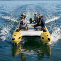 Vente en gros Nouveau design 300cm PVC TPU Catamaran gonflable avec plancher en aluminium