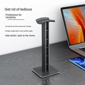 Rak & Braket Headset Desktop Tahan Lama Satu Bagian untuk Kafe Internet, Rak <span class=keywords><strong>Display</strong></span> Universal Komputer - Product Image 2