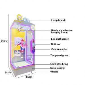 Wholesale Coin-Operated English Scissors Doll Crane <b>Claw</b> Cut Rope Prize Pink Date Toy Coin Operated <b>Arcade</b> <b>Machines</b>; - Product Image 2