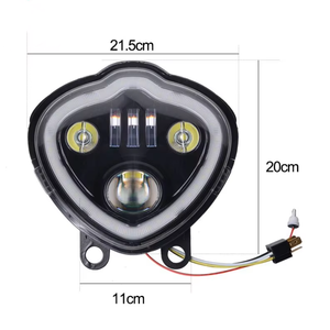 Phare LED noir pour moto Yongjin pour <span class=keywords><strong>Kawasaki</strong></span> Vulcan S <span class=keywords><strong>650</strong></span>/ EN650 2015-2019 - Product Image 6