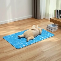 Tapis de refroidissement bleu mer classique pour Gel Pet Bag Summer Freeze Dog Kennel Mats