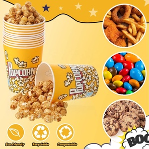 Vente en gros pas cher Seaux de pop-corn en papier à emporter pour le cinéma avec impression personnalisée - Product Image 5