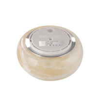 Vente en gros de lampes à LED en pierre à 360 degrés mini décoration intérieure portable haut de gamme lampes à LED en résine à base de grain de bois