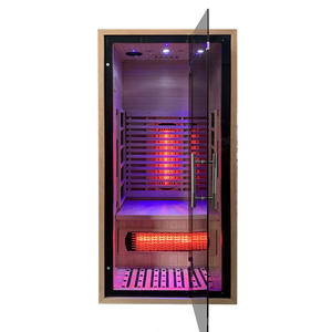 Luxus Indoor 1-2 Personen rote Zeder Massivholz Fern infrarot Sauna zu verkaufen