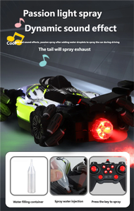 Индукционный пульт дистанционного управления, большой размер, гоночный, с уравнением F1, спрей-трюк, автомобиль RC Drift 4WD, внедорожник, игрушка 1080p HD - Product Image 6