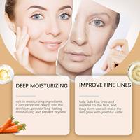 Crème hydratante anti-âge raffermissante et éclaircissante au rétinol biologique naturel, vitamine B et carotte pour le visage