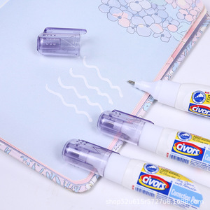 Fluide correcteur pour étudiants, application fluide, qualité bureau, effaceur de texte, sans trace, sans danger, non toxique, séchage rapide, blanc - Product Image 2