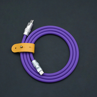 Directo de fábrica Chubby 240W Cable de carga rápida Durable 6A Cable USB C de silicona extra gruesa para iPhone 16/15 Series iPad